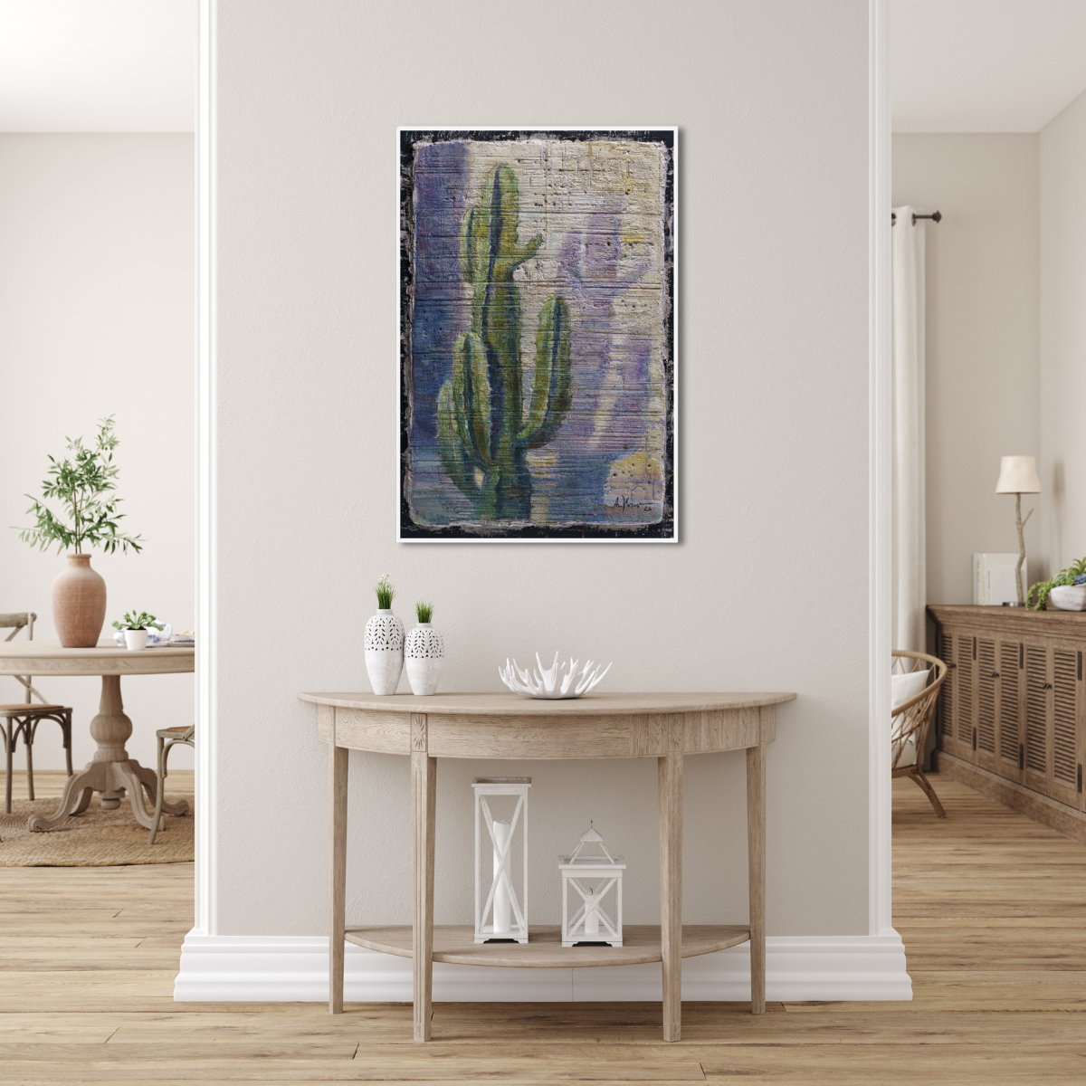 Displaying Contemporary Fresco Art in Modern Interiors