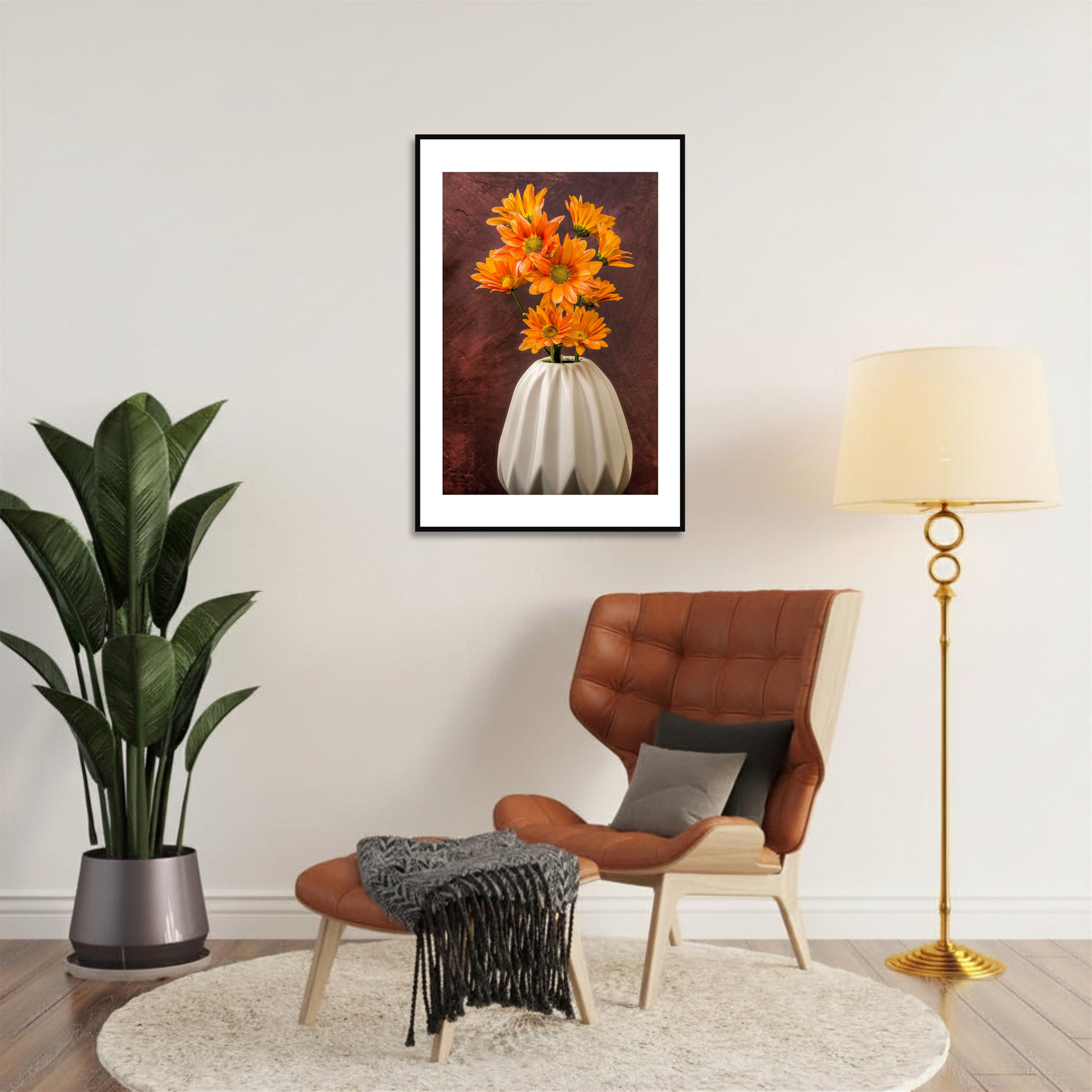 Chrysanths – Fine Art Photography | Wall Art | Limited Edition | Gito Art & Decor | Yellow Flower Bouquet Print