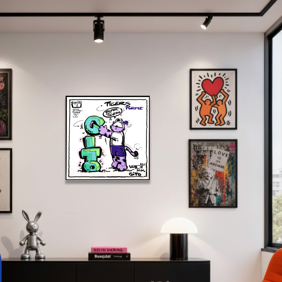 Gito Fine Art Print - Art Vladi Vl Comics - Tigers