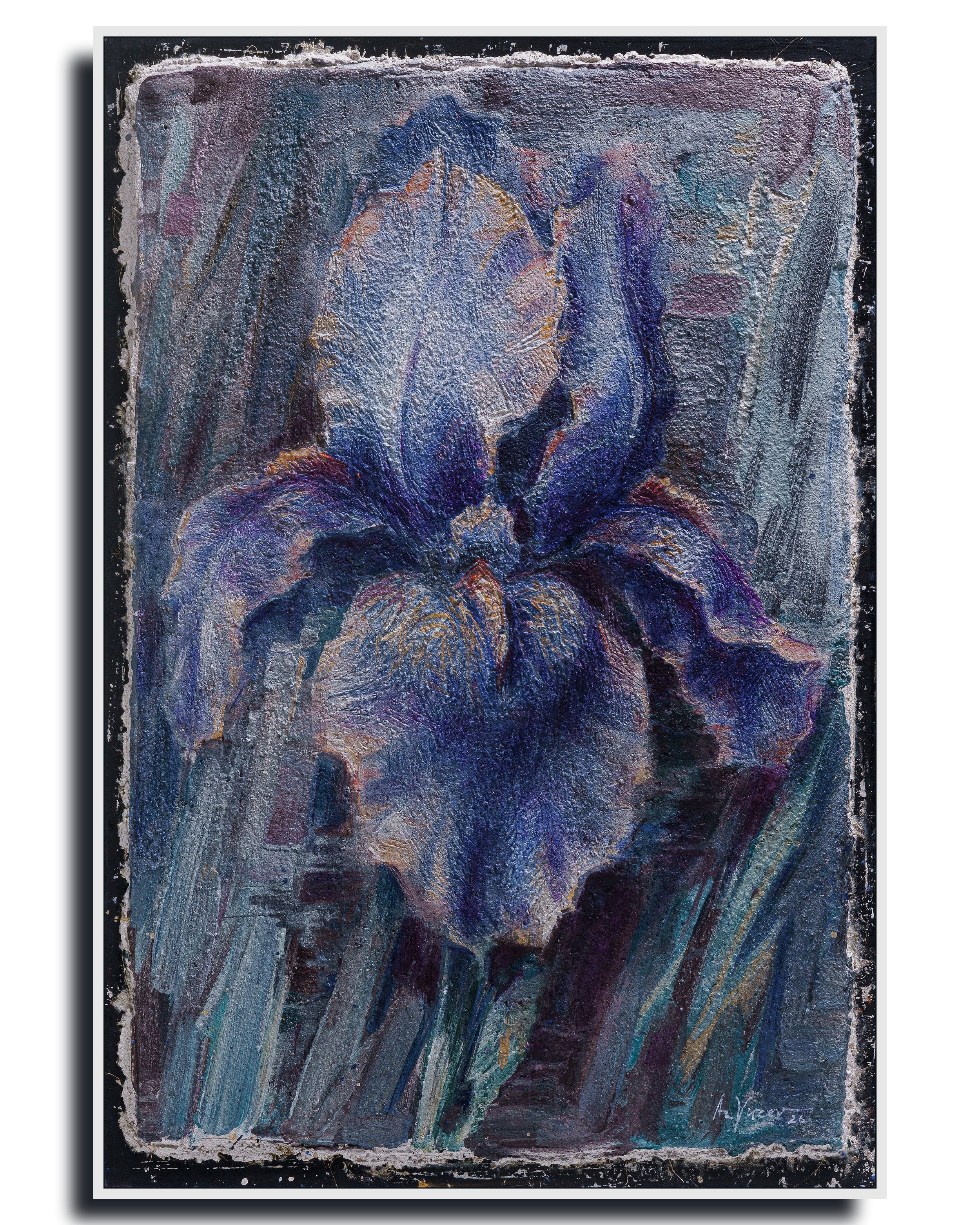 Iris - Print of Buon Fresco Original Painting by Alexander Yuzev photographed for GIto Art & Decor - High Quality Art Print - framed wall decor