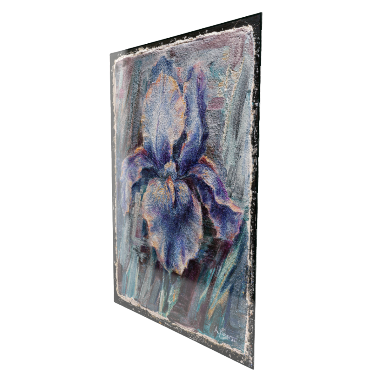Iris - Print of Buon Fresco Original Painting by Alexander Yuzev photographed for GIto Art & Decor - High Quality Art Print - framed wall decor