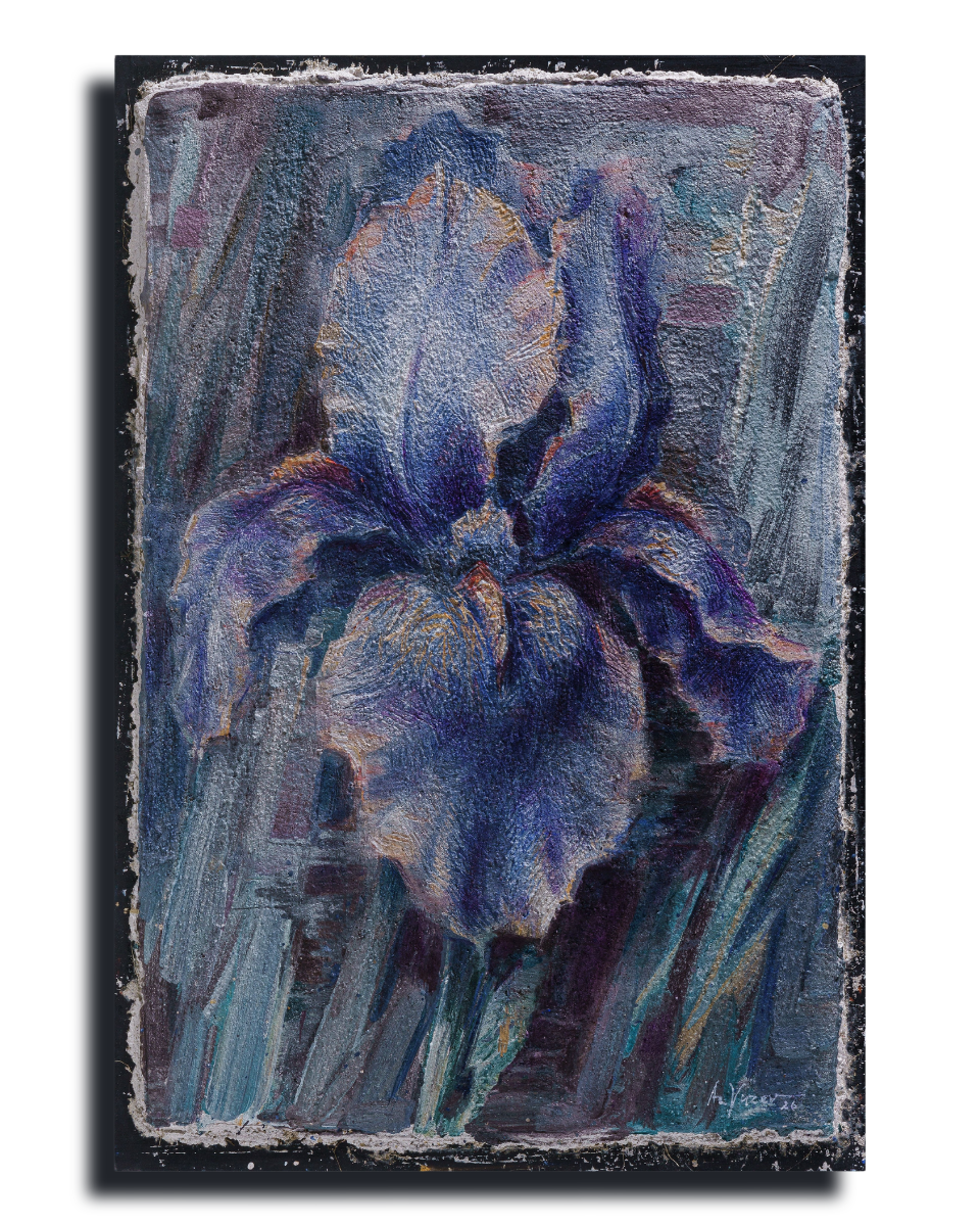 Iris - Print of Buon Fresco Original Painting by Alexander Yuzev photographed for GIto Art & Decor - High Quality Art Print - framed wall decor