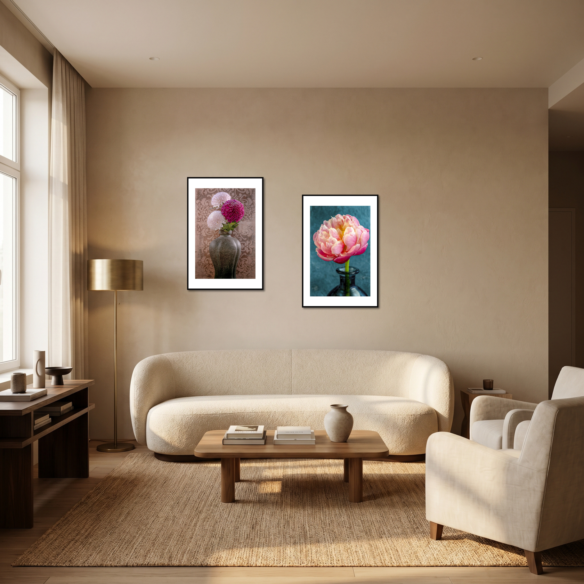 White Chrysanthemum in an aesthetic vase – Fine Art Photography by Ivo Tizin | Wall Art from Gito Art & Decor | Limited Edition