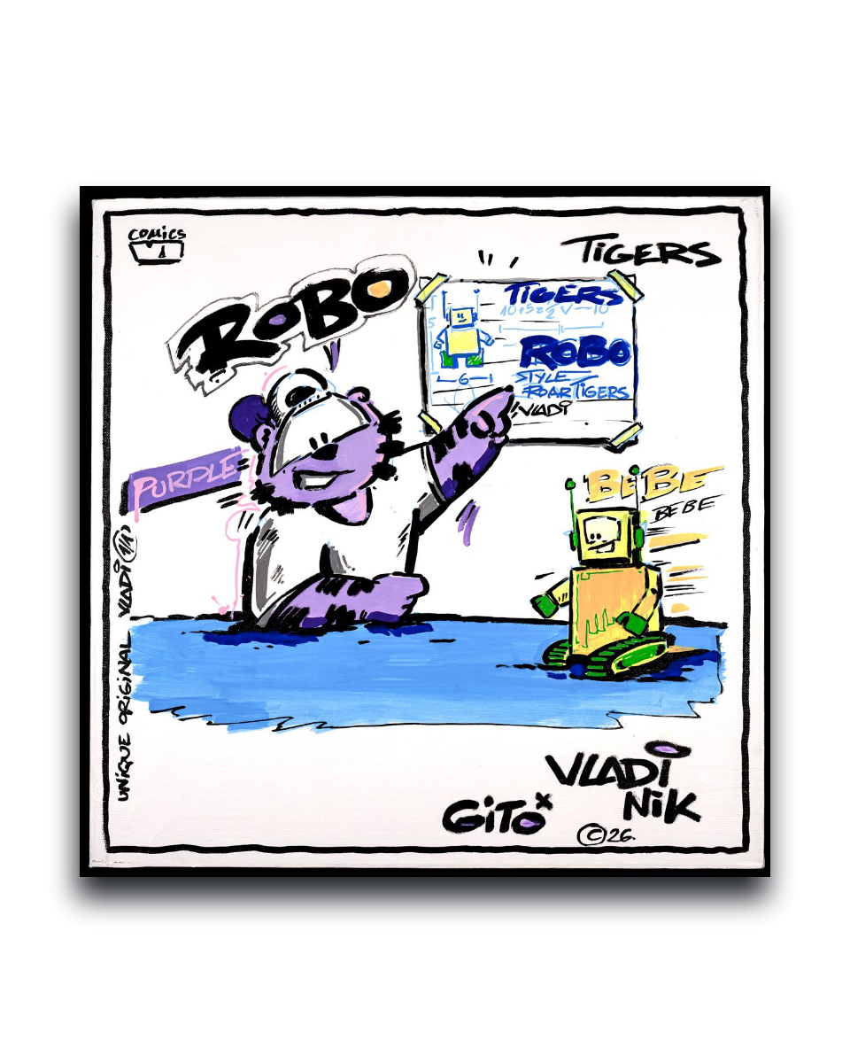 Gito Fine Art Print - Art Vladi Vl Comics - Tigers