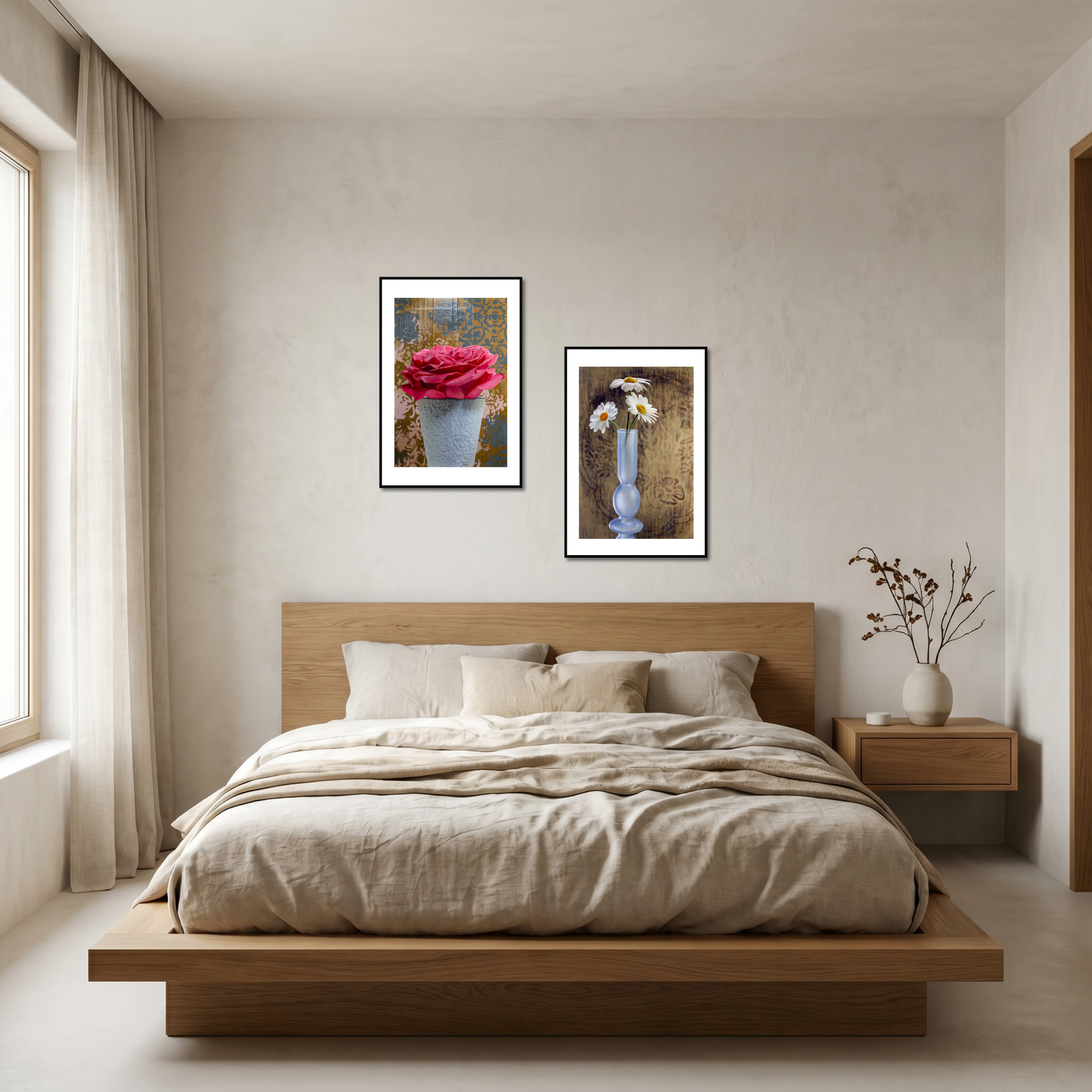 Big Red Rose – Fine Art Photography by Ivo Tizin - Wall Art - Black Frame -Limited Edition