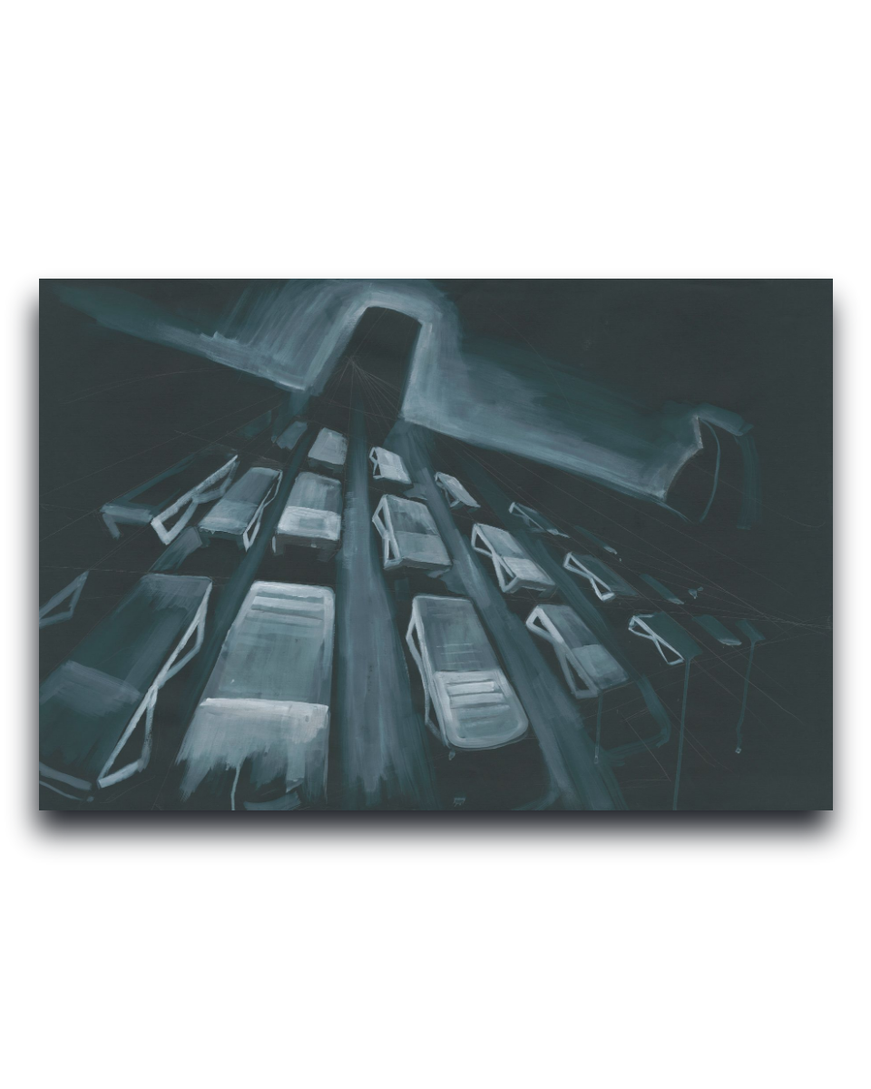 Night Beach - Fine Art Wall Print | Painting | Limited 100/100