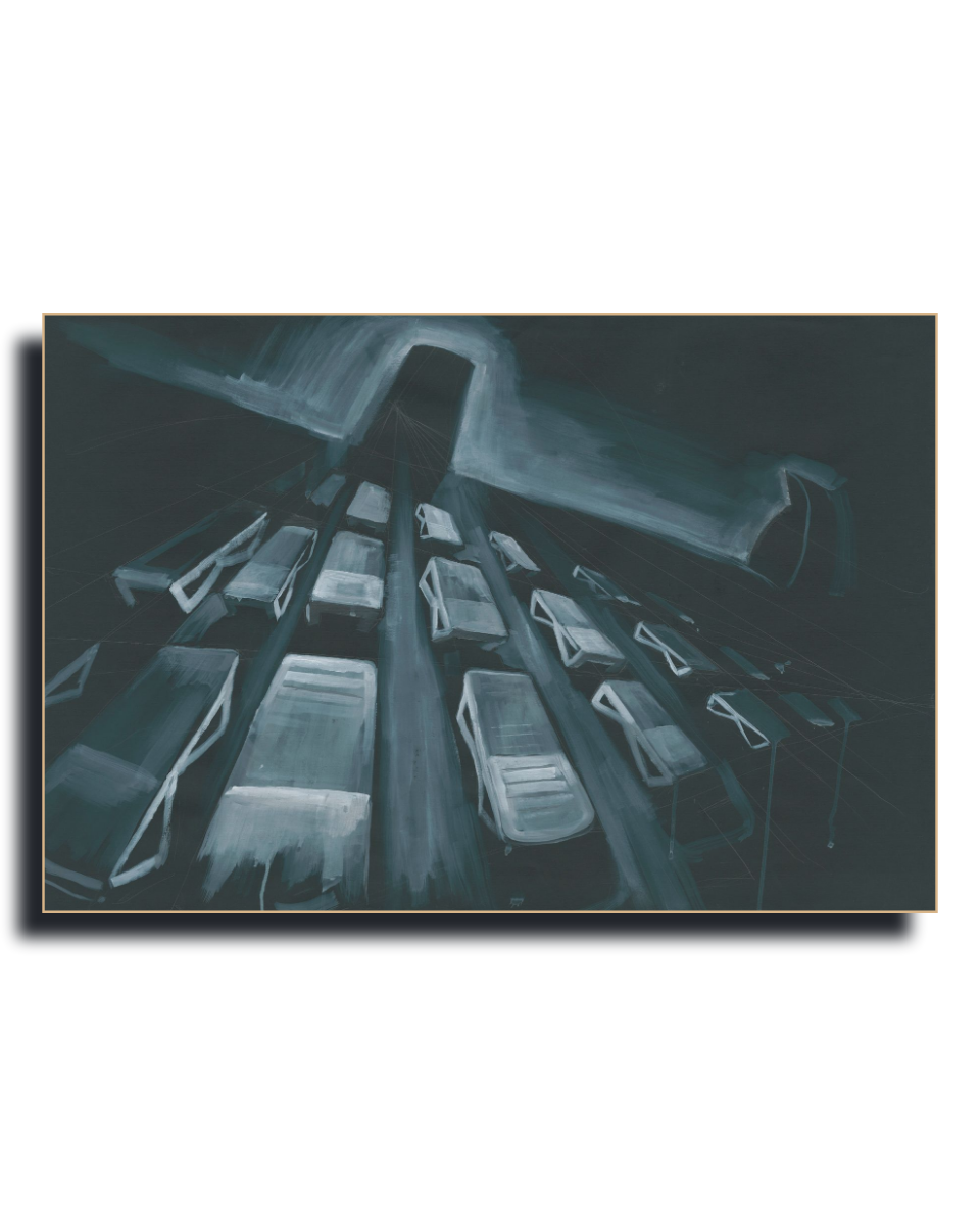 Night Beach - Fine Art Wall Print | Painting | Limited 100/100