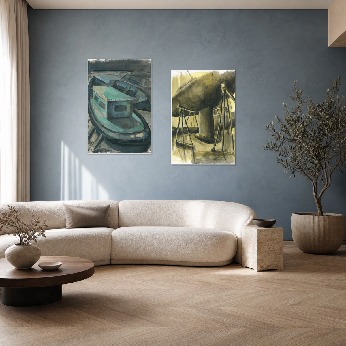 Winter Boat - Fine Art Wall Print | Painting | Limited 300/300