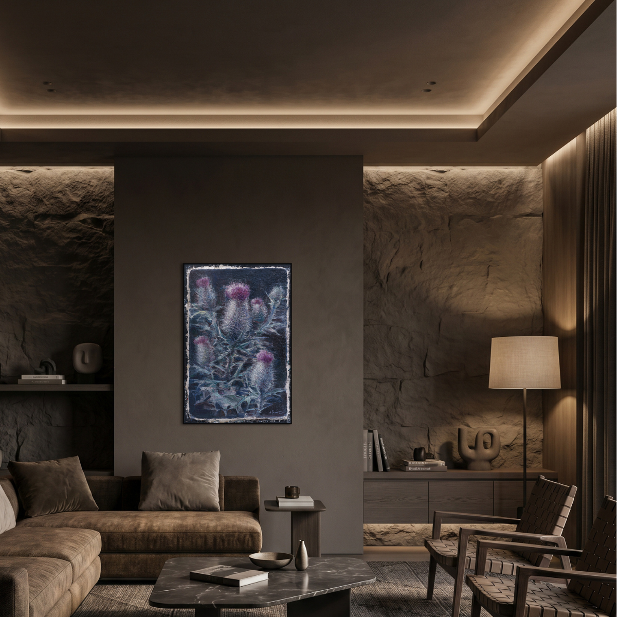 Print of Buon Fresco Original Painting by Alexander Yuzev photographed for GIto Art & Decor - High Quality Art Print - framed wall decor