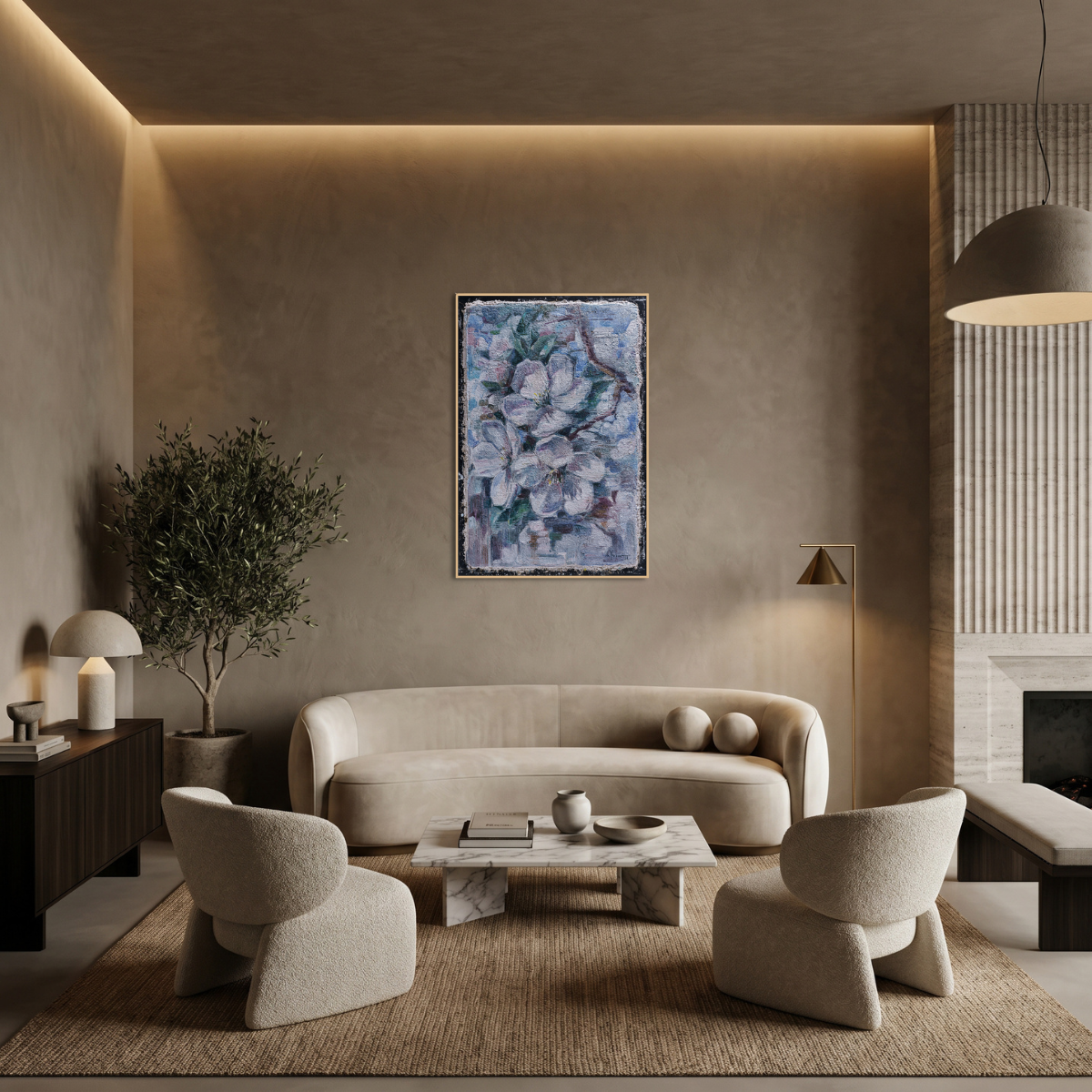 How to Display Contemporary Fresco Art in Modern Interiors