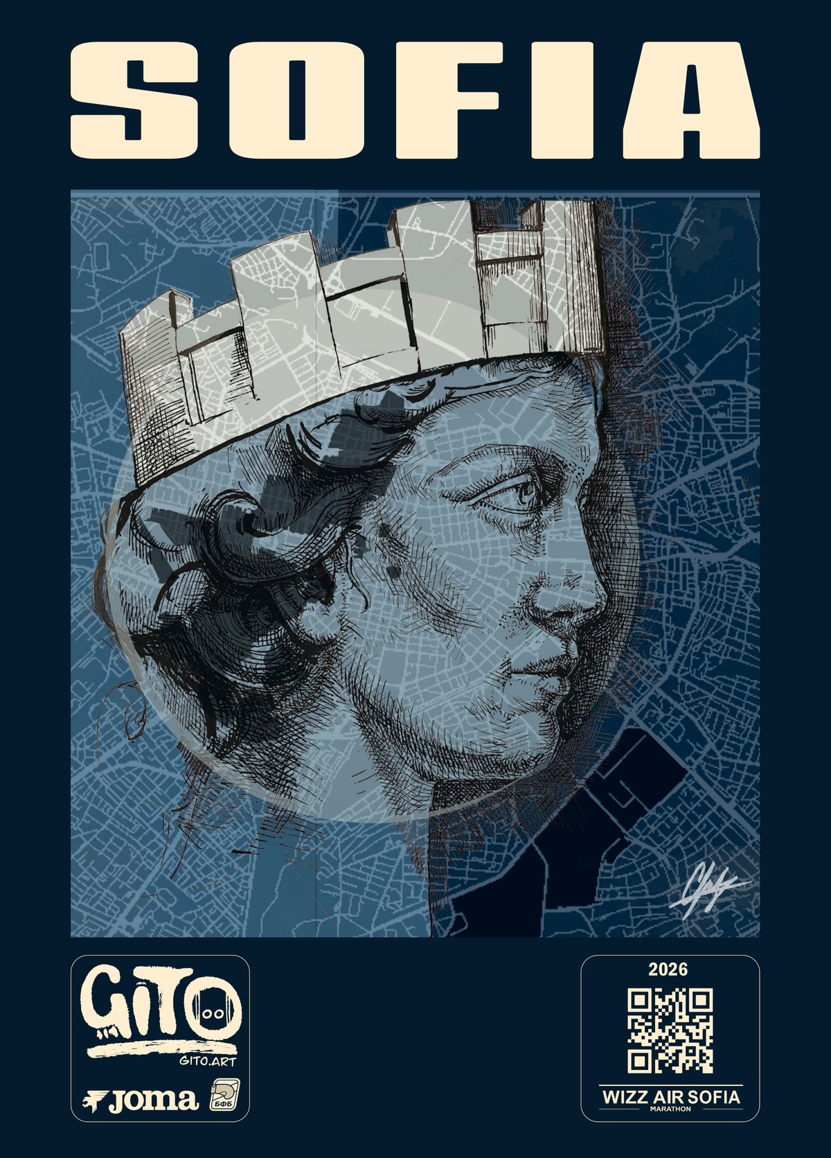 Sofia Marathon 2026 – Blue Edition | Stanislav Vlahov | GITO ART