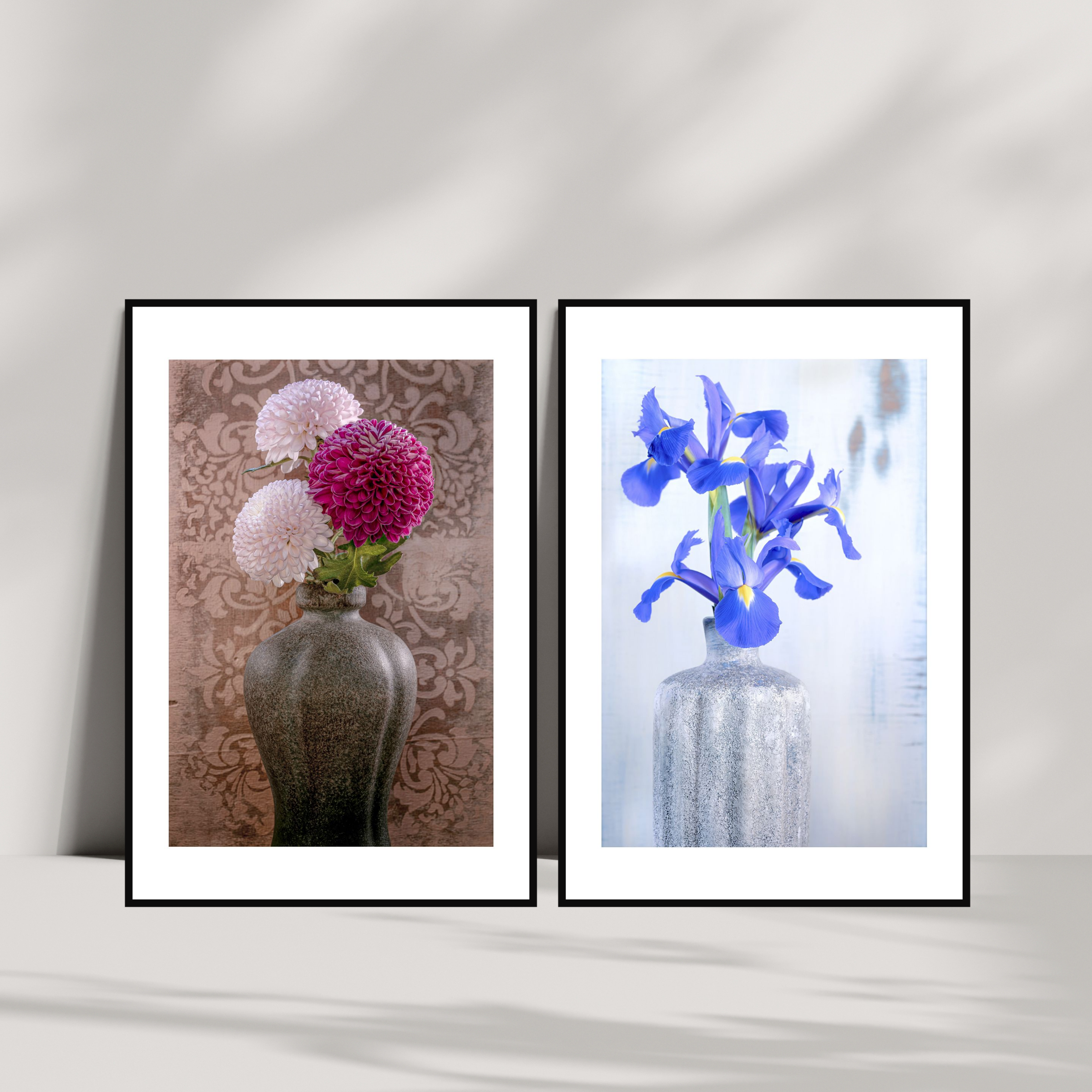 White Chrysanthemum in an aesthetic vase – Fine Art Photography by Ivo Tizin | Wall Art from Gito Art & Decor | Limited Edition