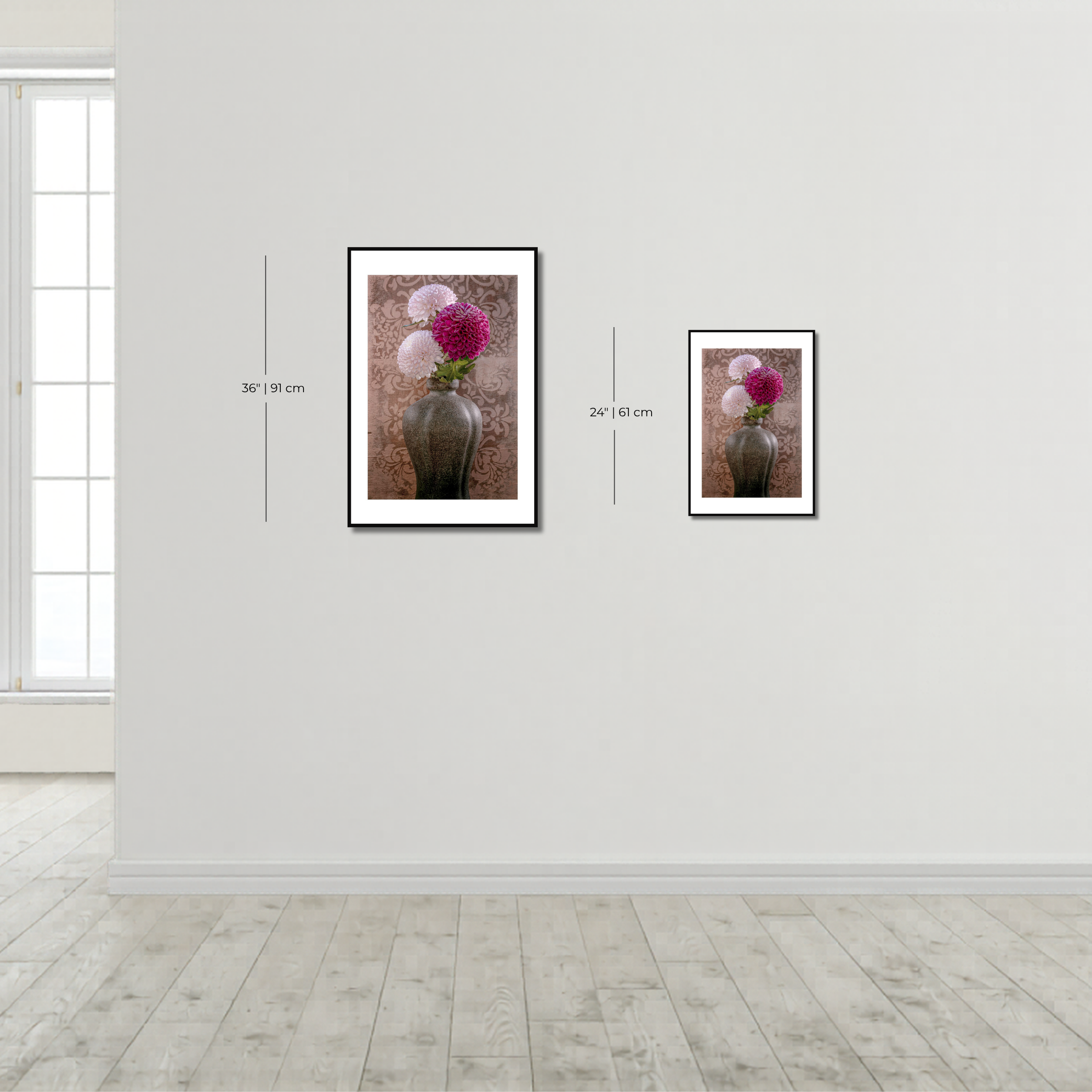 White Chrysanthemum in an aesthetic vase – Fine Art Photography by Ivo Tizin | Wall Art from Gito Art & Decor | Limited Edition