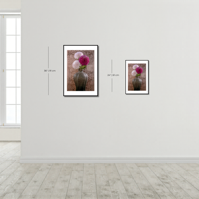 White Chrysanthemum in an aesthetic vase – Fine Art Photography by Ivo Tizin | Wall Art from Gito Art & Decor | Limited Edition