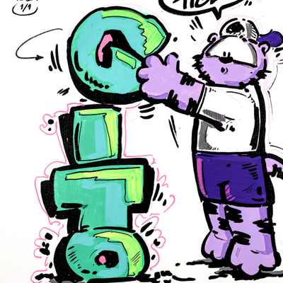 Gito Fine Art Print - Art Vladi Vl Comics - Tigers