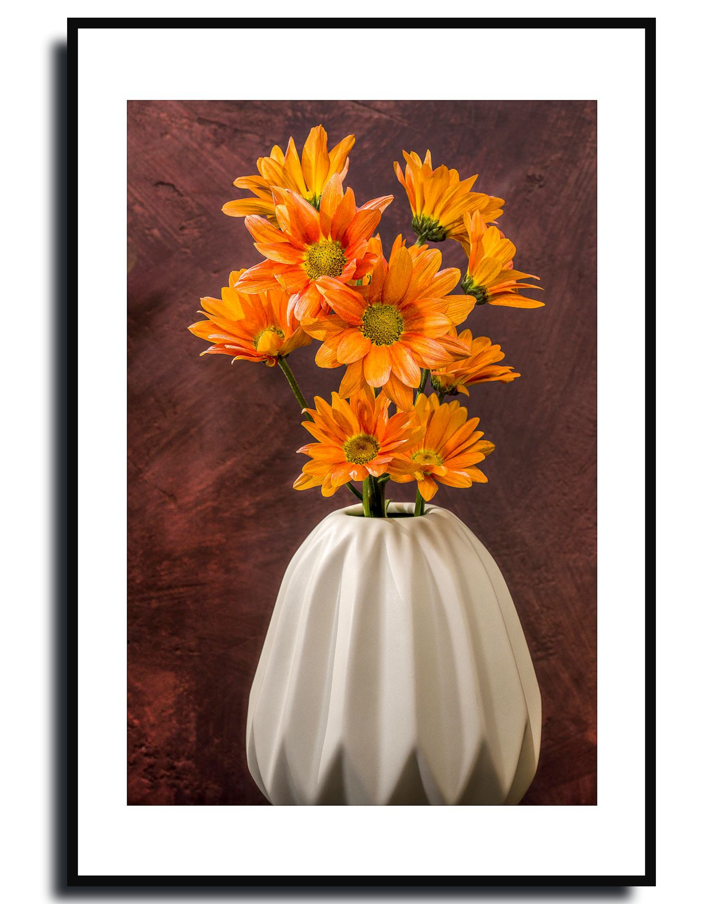 Chrysanths – Fine Art Photography | Wall Art | Limited Edition | Gito Art & Decor | Yellow Flower Bouquet Print
