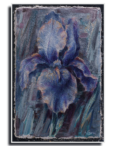Iris - Print of Buon Fresco Original Painting by Alexander Yuzev photographed for GIto Art & Decor - High Quality Art Print - framed wall decor