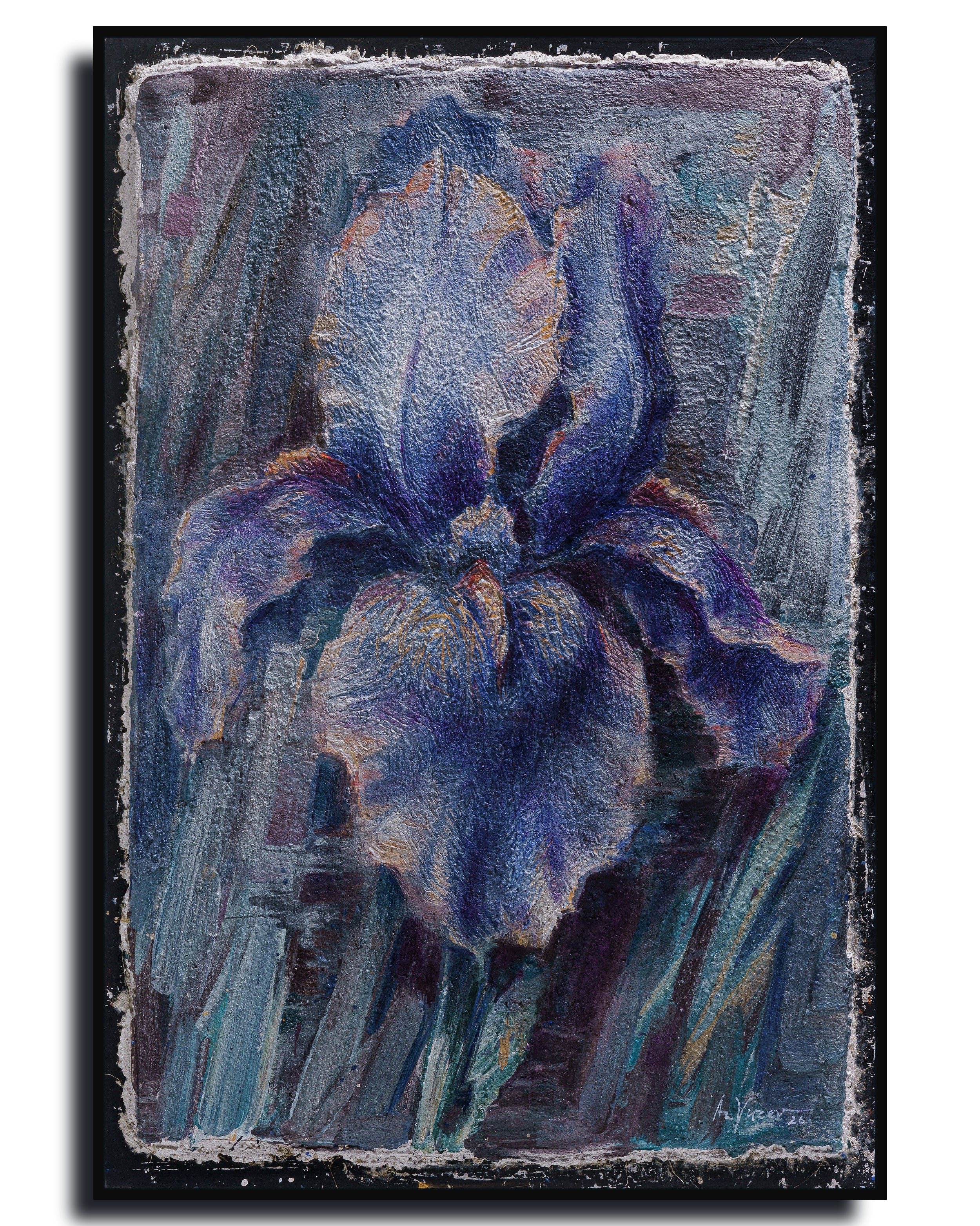 Iris - Print of Buon Fresco Original Painting by Alexander Yuzev photographed for GIto Art & Decor - High Quality Art Print - framed wall decor