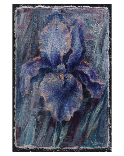 Iris - Print of Buon Fresco Original Painting by Alexander Yuzev photographed for GIto Art & Decor - High Quality Art Print - framed wall decor