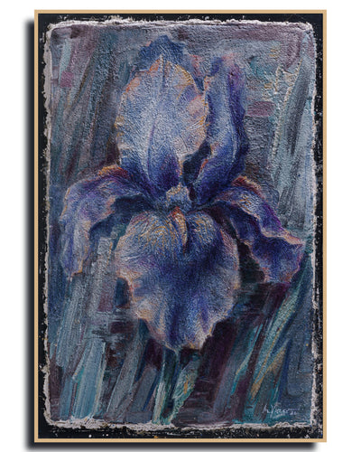 Iris - Print of Buon Fresco Original Painting by Alexander Yuzev photographed for GIto Art & Decor - High Quality Art Print - framed wall decor