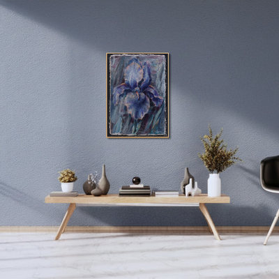 Iris - Print of Buon Fresco Original Painting by Alexander Yuzev photographed for GIto Art & Decor - High Quality Art Print - framed wall decor
