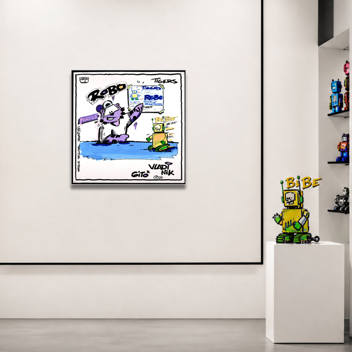 Gito Fine Art Print - Art Vladi Vl Comics - Tigers