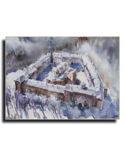Rilski manastir – Winter — oak frame