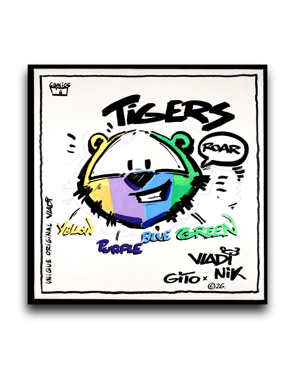 Gito Fine Art Print - Art Vladi Vl Comics - Tigers
