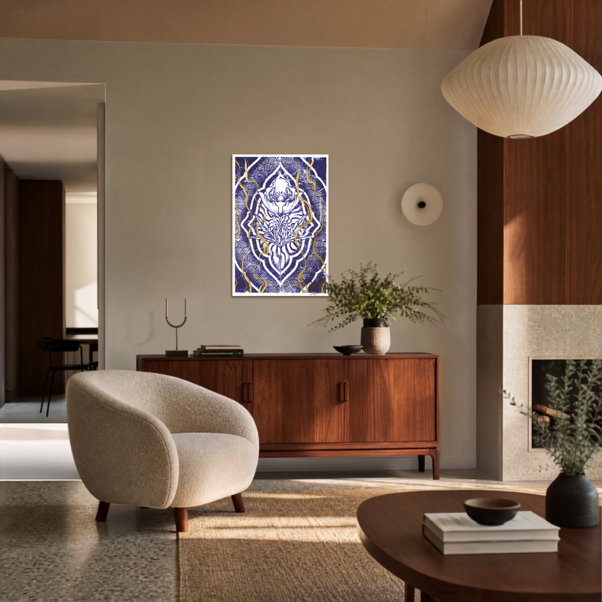 Seigaiha - Serenity | Fine Art Wall Print | Tattoo Art | Limited 50/50