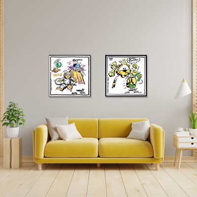 Gito Fine Art Print - Art Vladi Vl Comics - Tigers
