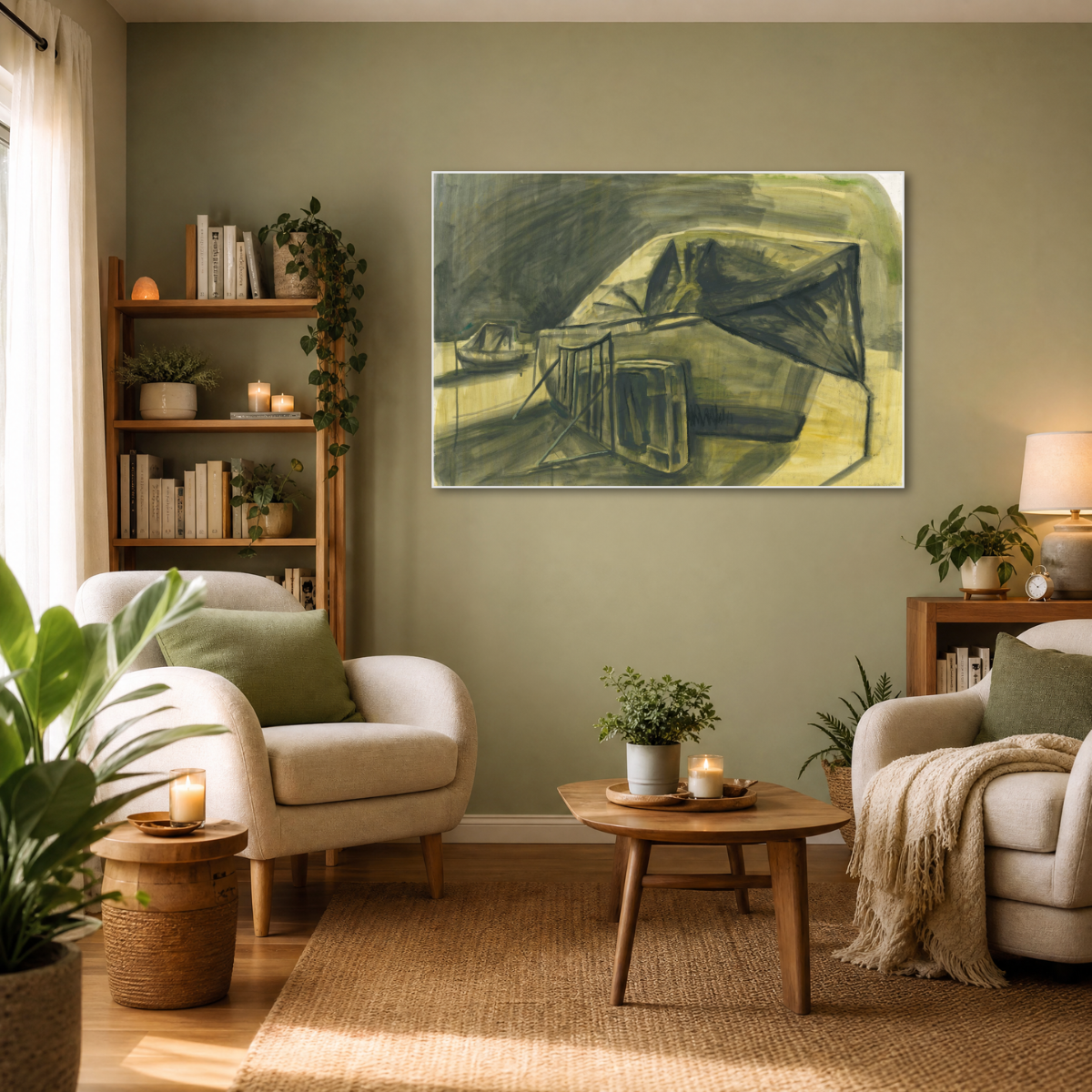Boat on the Shore - Fine Art Wall Print | Painting | Limited 100/100