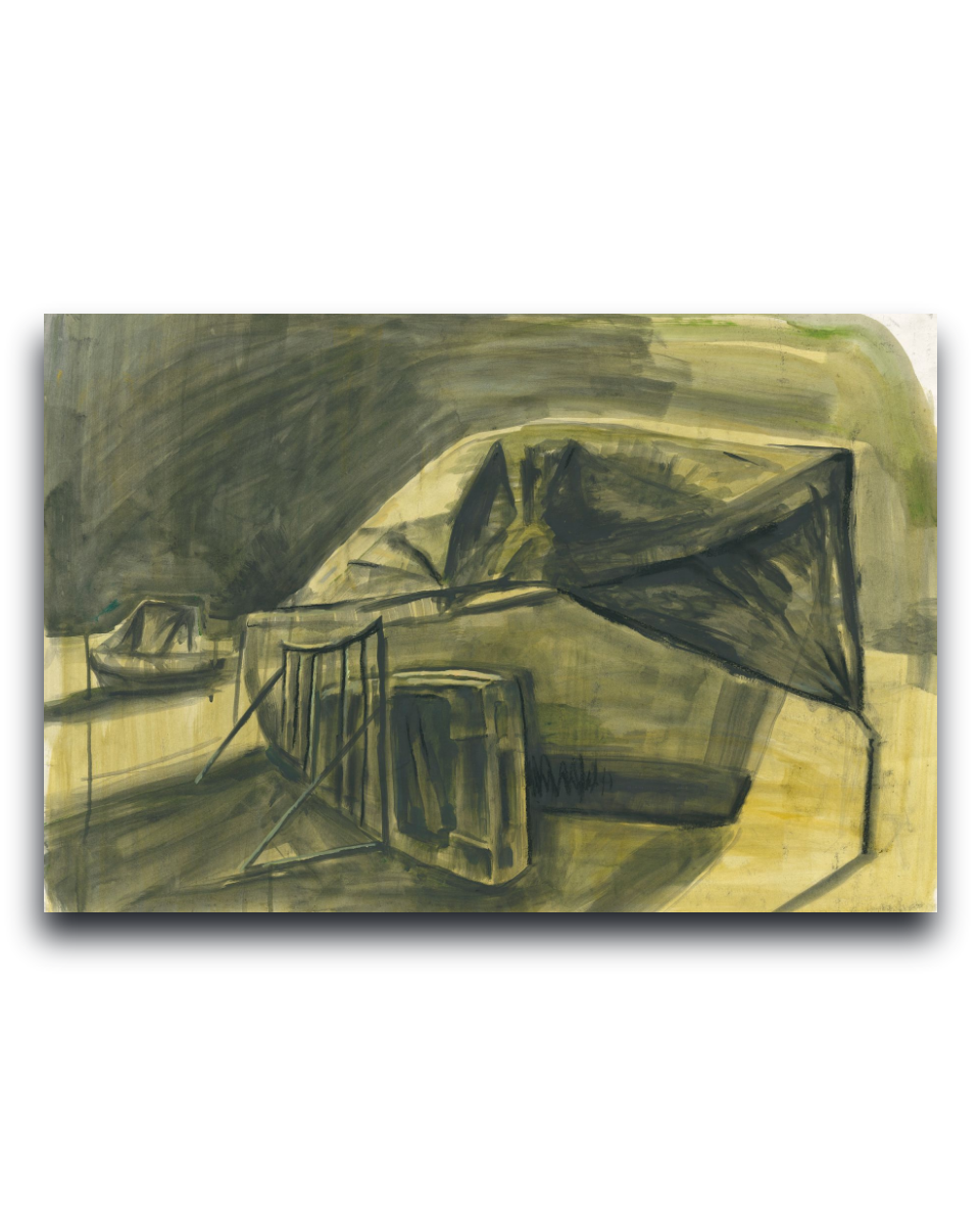 Boat on the Shore - Fine Art Wall Print | Painting | Limited 100/100