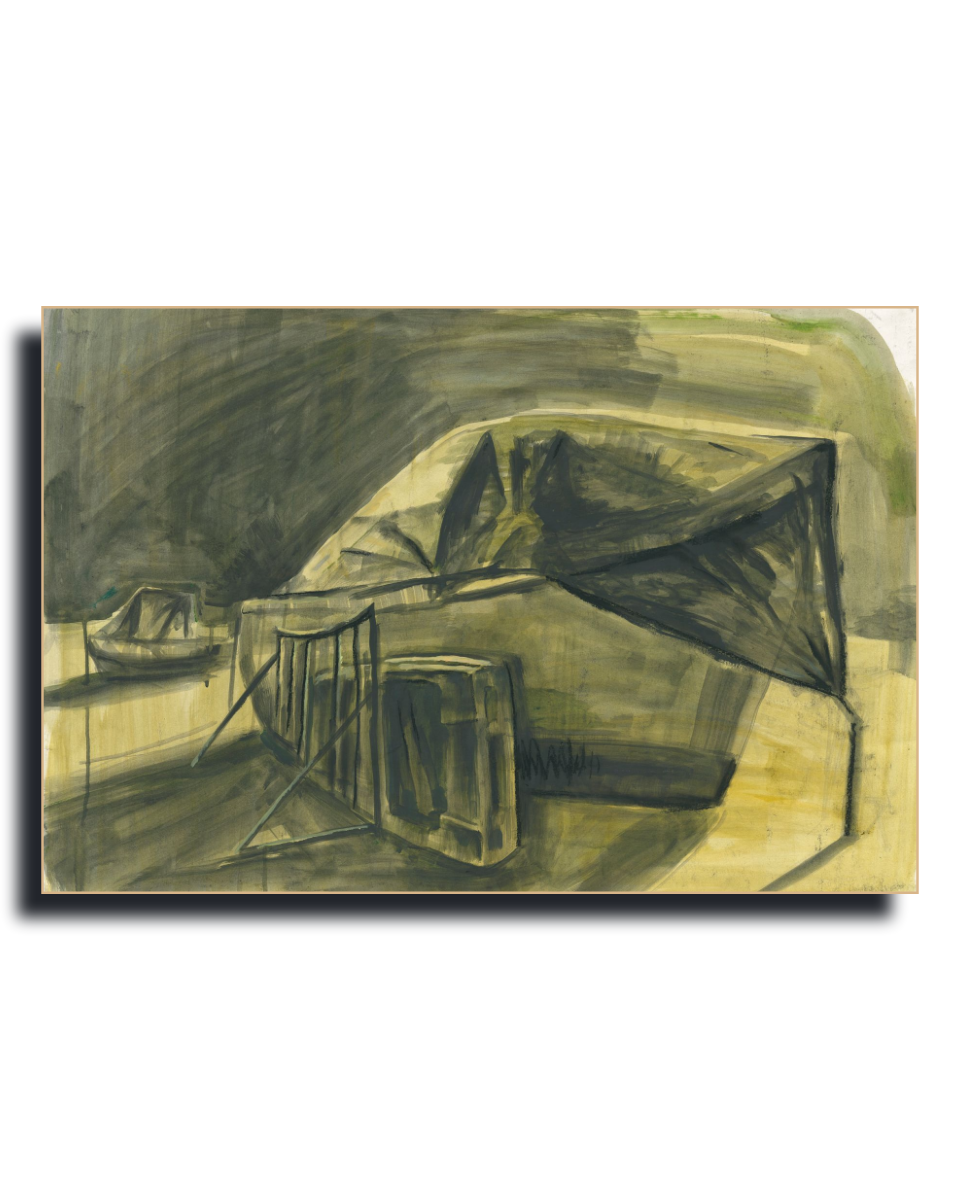 Boat on the Shore - Fine Art Wall Print | Painting | Limited 100/100