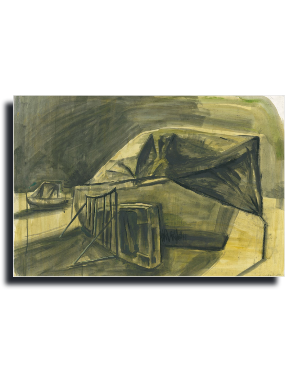 Boat on the Shore - Fine Art Wall Print | Painting | Limited 100/100