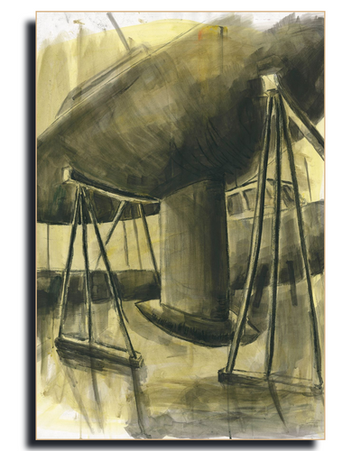 Winter Boat - Fine Art Wall Print | Painting | Limited 300/300