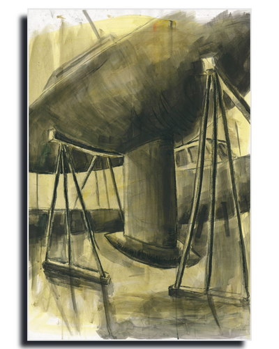 Winter Boat - Fine Art Wall Print | Painting | Limited 300/300