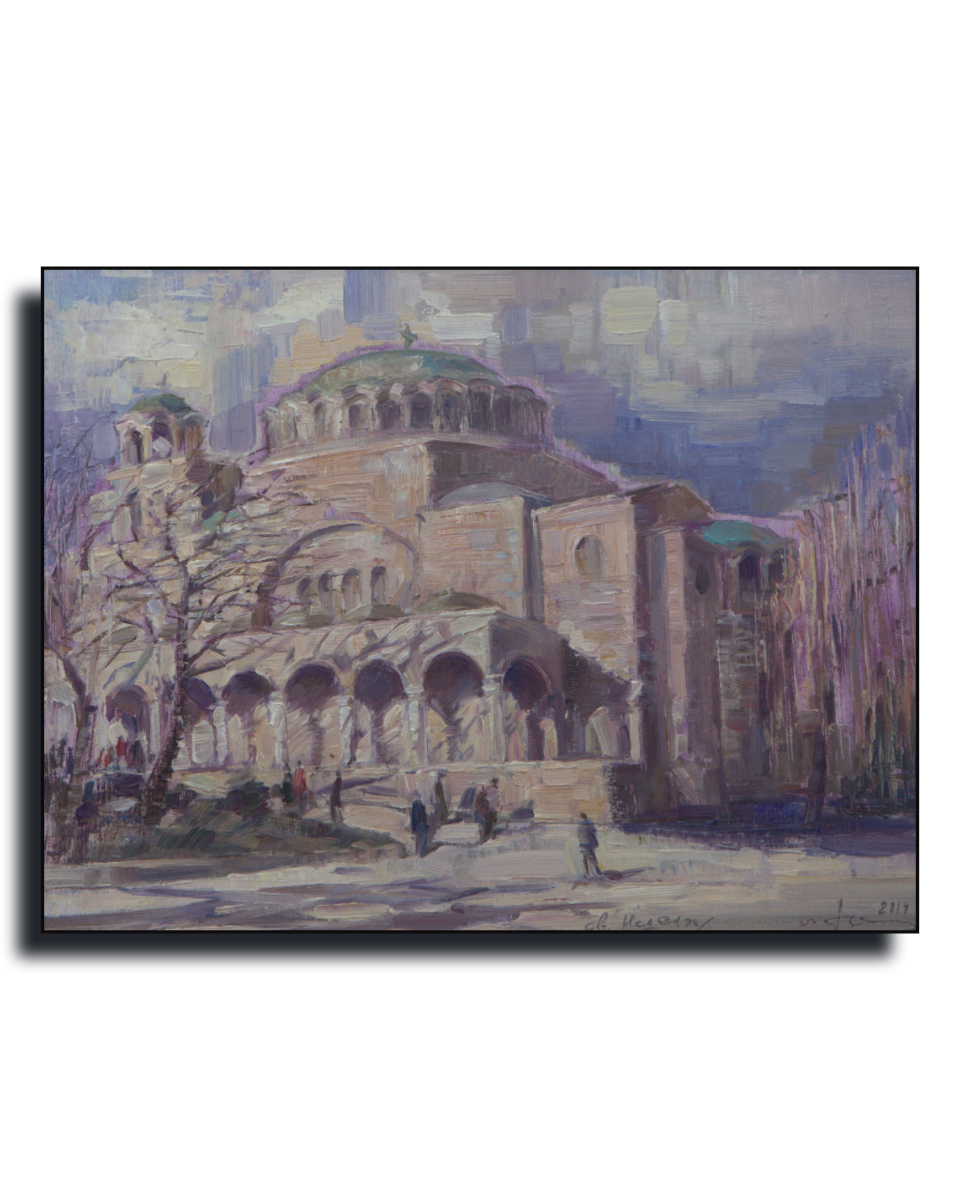 Sveta Petka Samardjiiska II by Alexander Yuzev, black frame