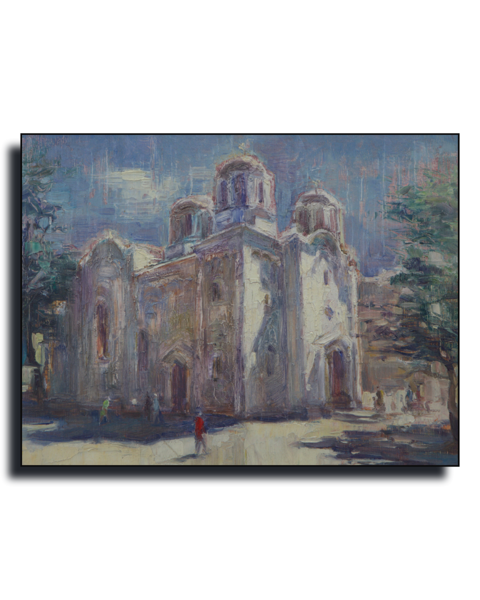 Sveti Georgi by Alexander Yuzev, black frame