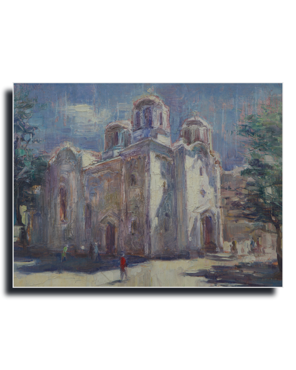 Sveti Georgi by Alexander Yuzev, white frame