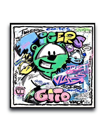 Gito Fine Art Print - Art Vladi Vl Comics - Tigers