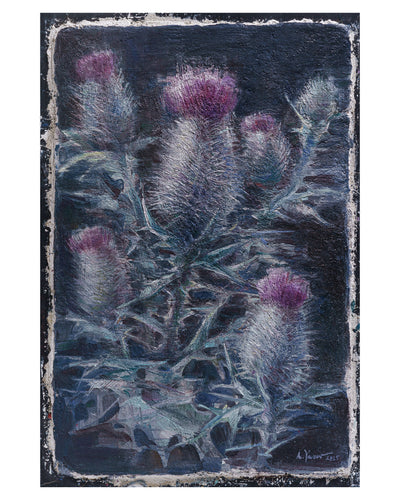 Thistle - Print of Buon Fresco Original Painting by Alexander Yuzev photographed for GIto Art & Decor - High Quality Art Print - framed wall decor
