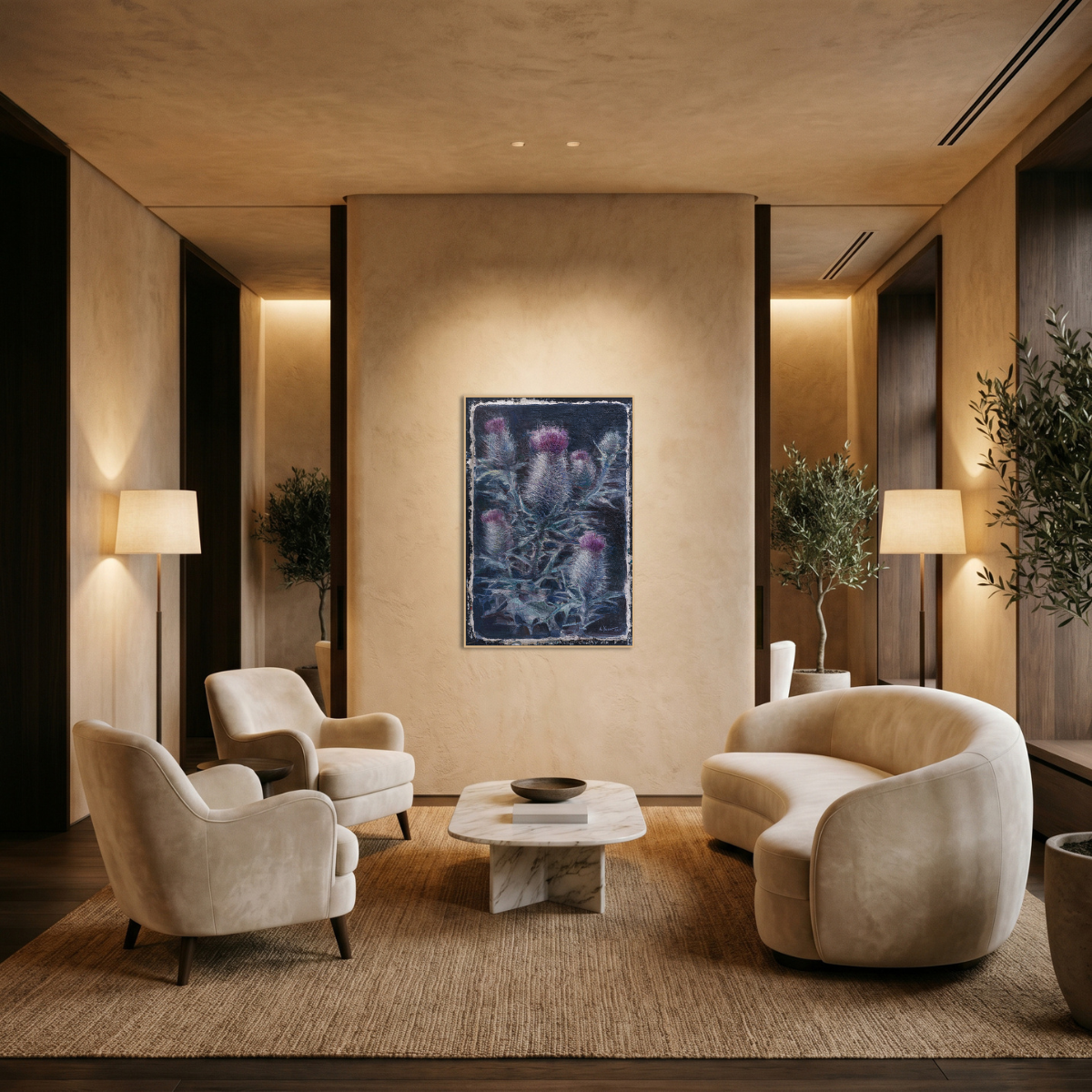 Print of Buon Fresco Original Painting by Alexander Yuzev photographed for GIto Art & Decor - High Quality Art Print - framed wall decor