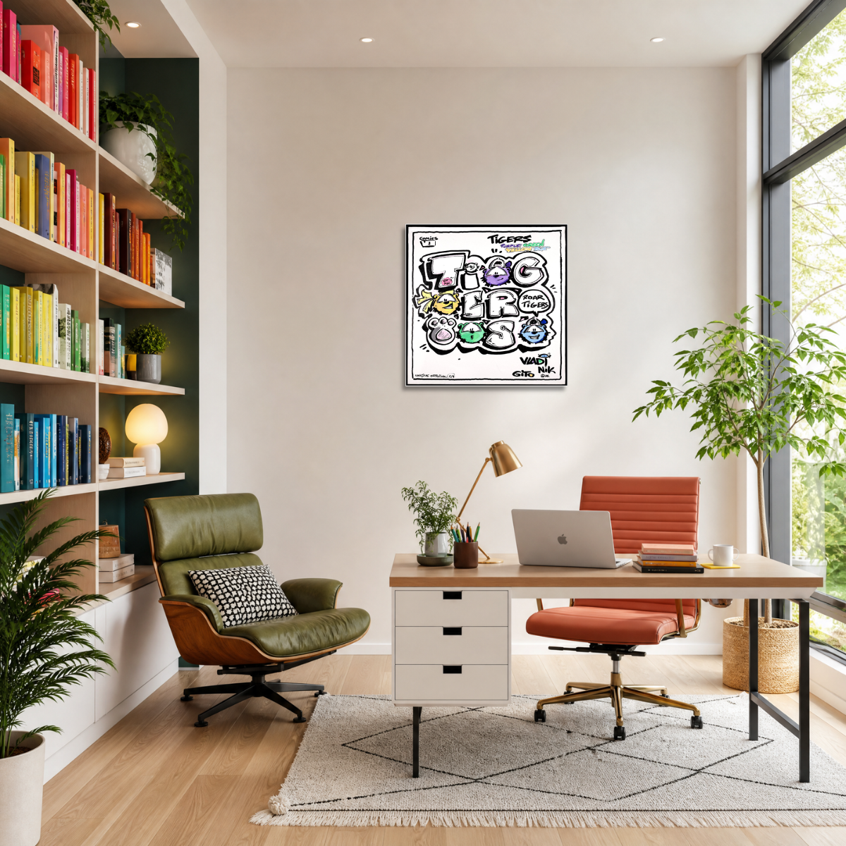 Gito Fine Art Print - Art Vladi Vl Comics - Tigers