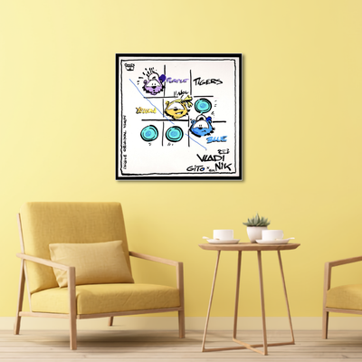 Gito Fine Art Print - Art Vladi Vl Comics - Tigers