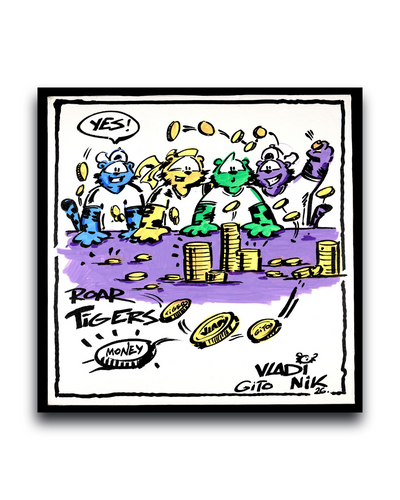 Gito Fine Art Print - Art Vladi Vl Comics - Tigers