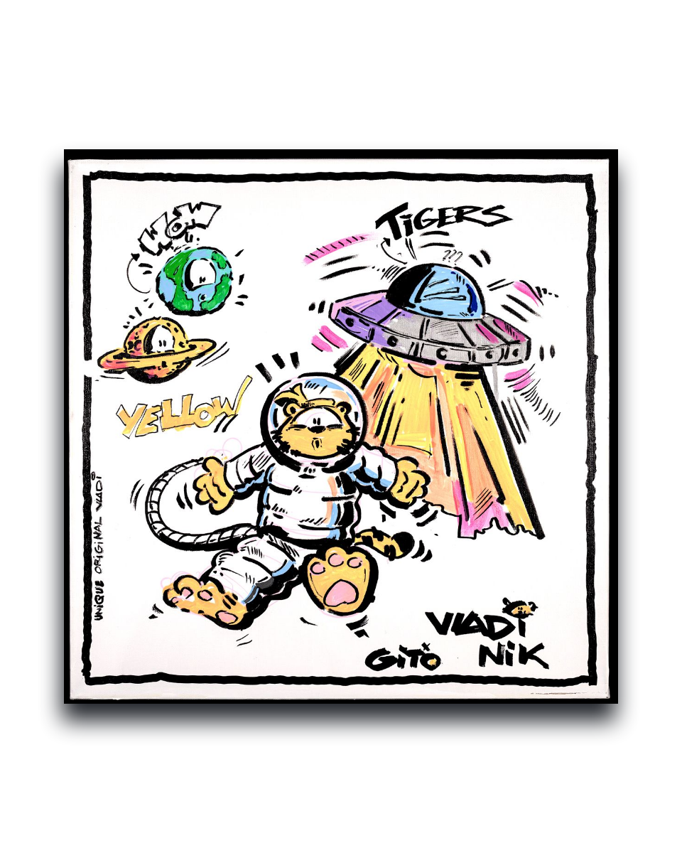 Gito Fine Art Print - Art Vladi Vl Comics - Tigers