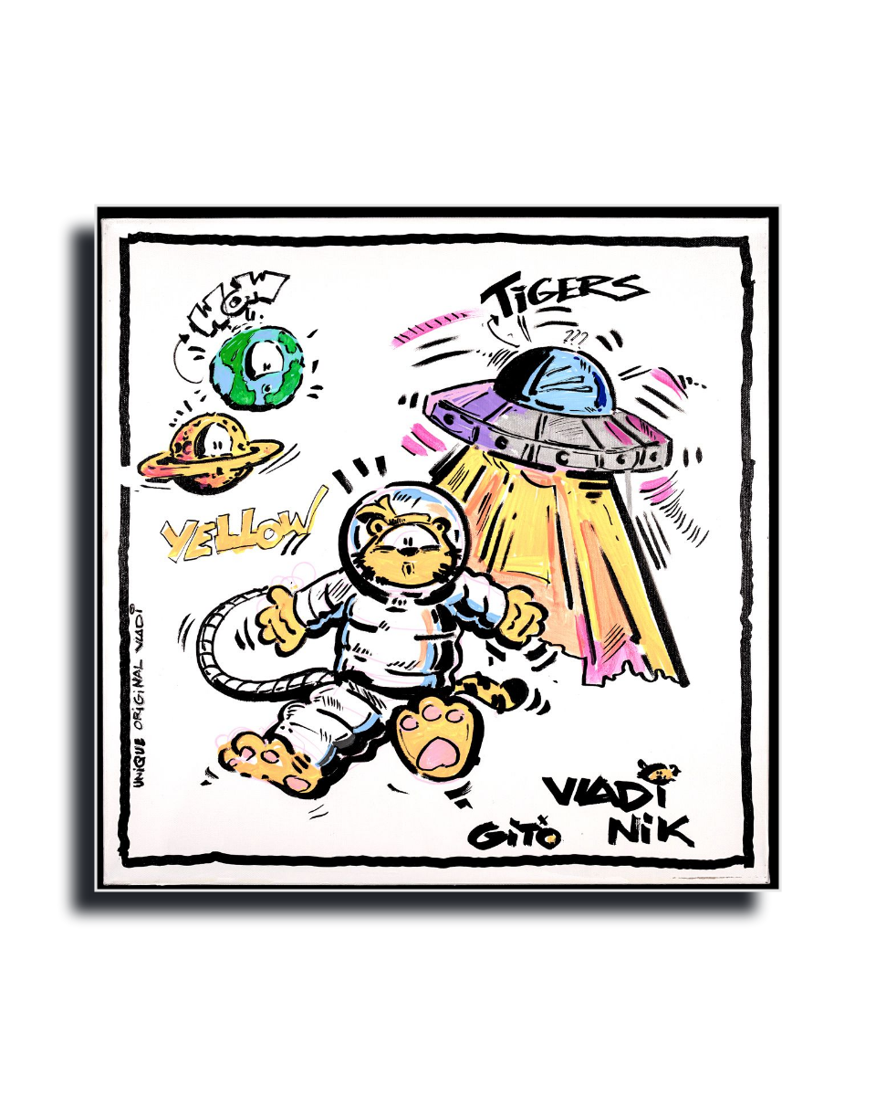 Gito Fine Art Print - Art Vladi Vl Comics - Tigers