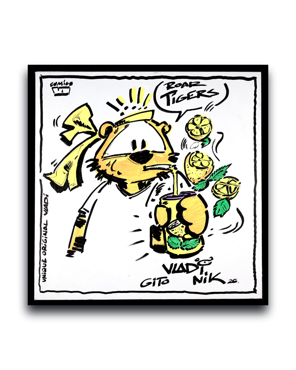 Gito Fine Art Print - Art Vladi Vl Comics - Tigers